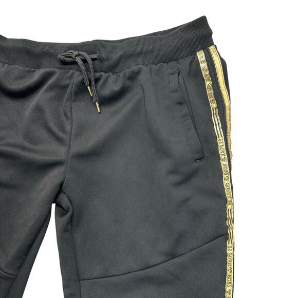 Mystiq Jogger Pants Womens Size M Black Gold Love Boss Queen Y2K - Picture 3 of 9